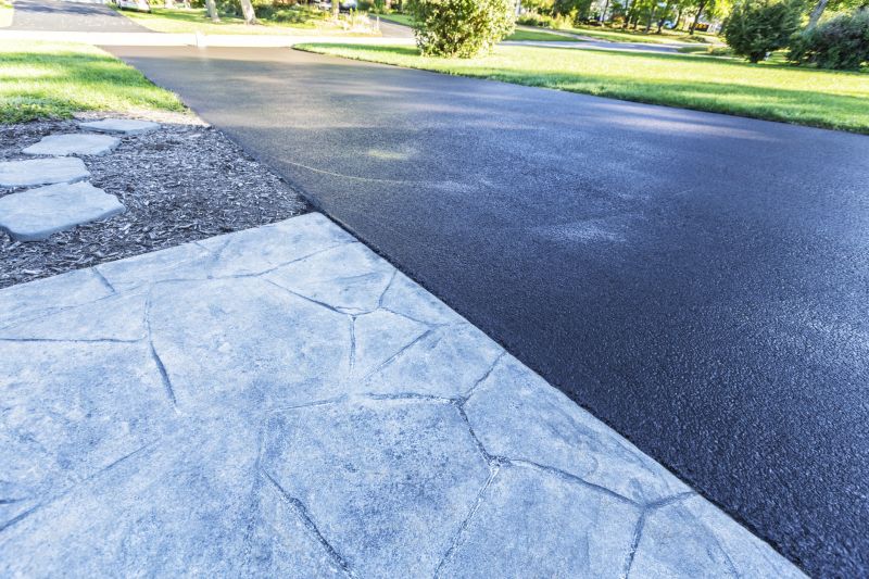 Blacktop Driveway with Edging